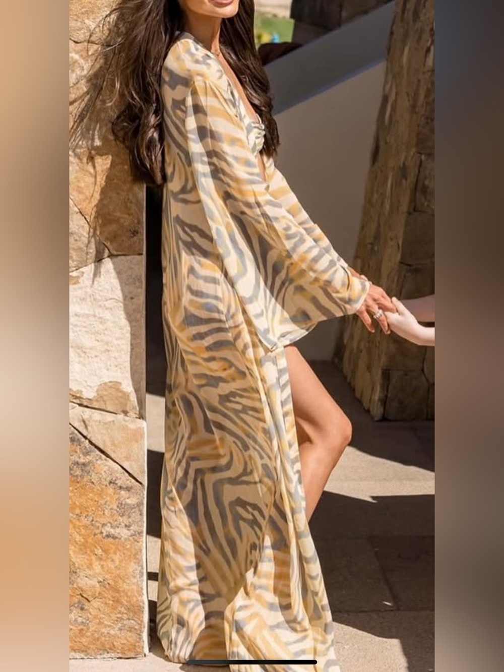 Zebra-Print Women’s Swim Cover-Up Runaway the Label